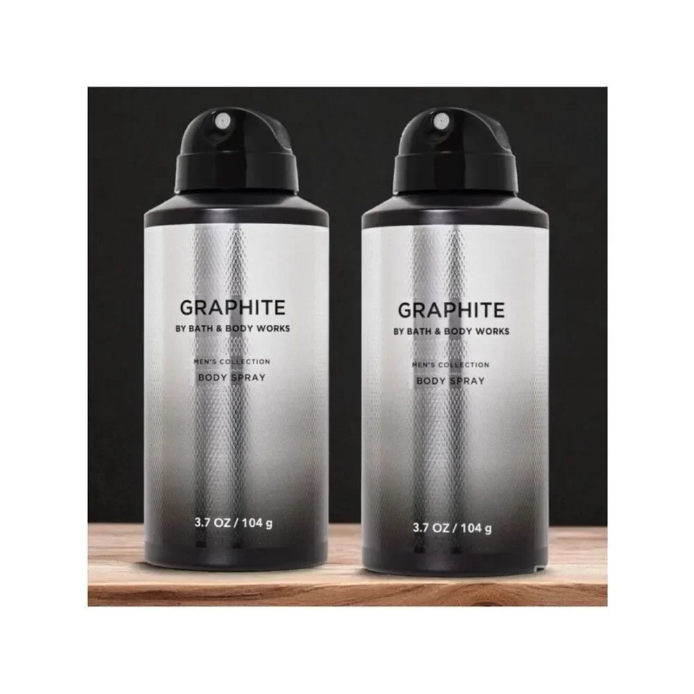 Bath & Body Works Set of 2 Graphite Men’s Collection Bergamot Woods Body Spray